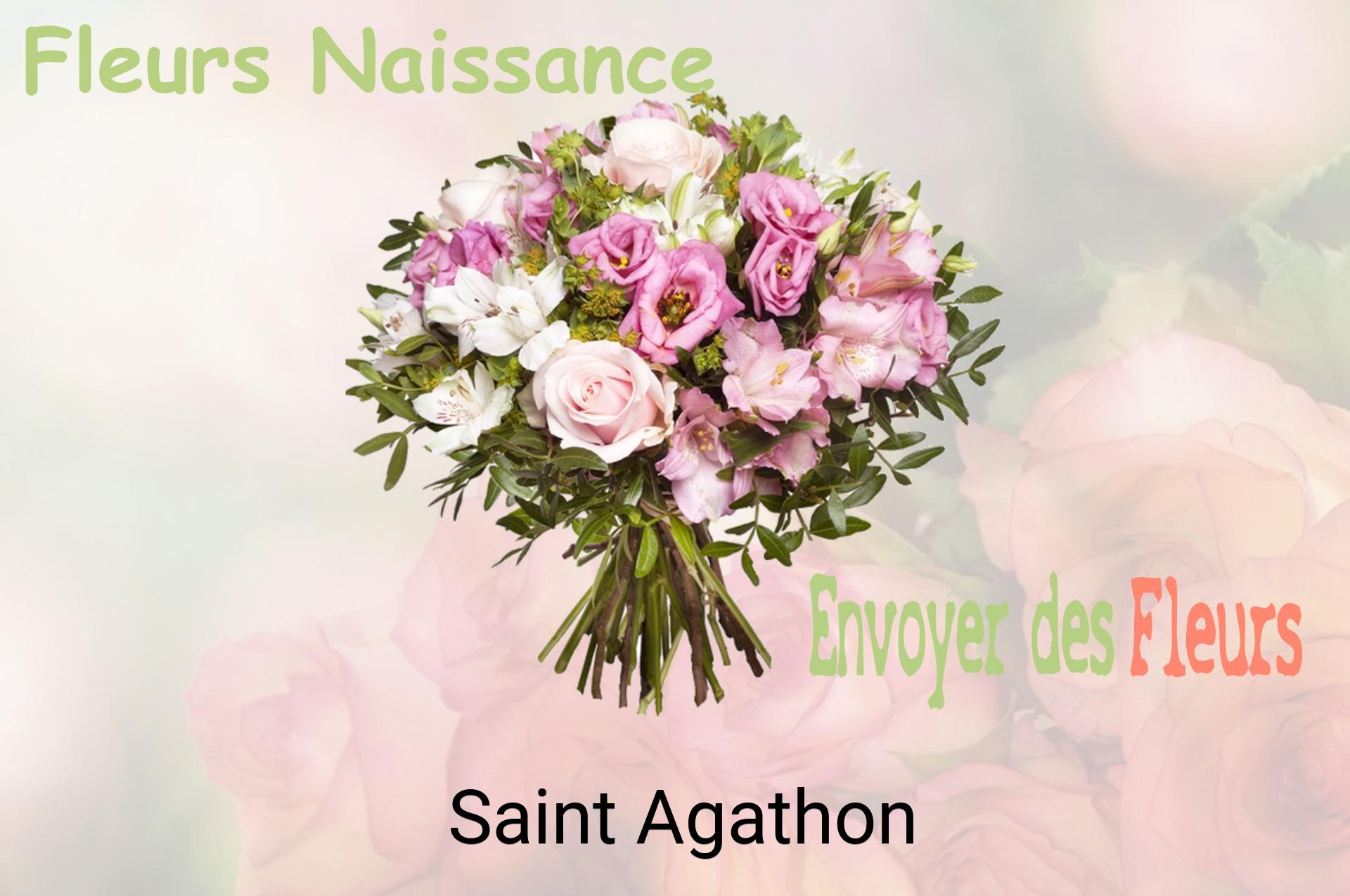 Bouquet de fleurs de naissance livré à Saint-Agathon